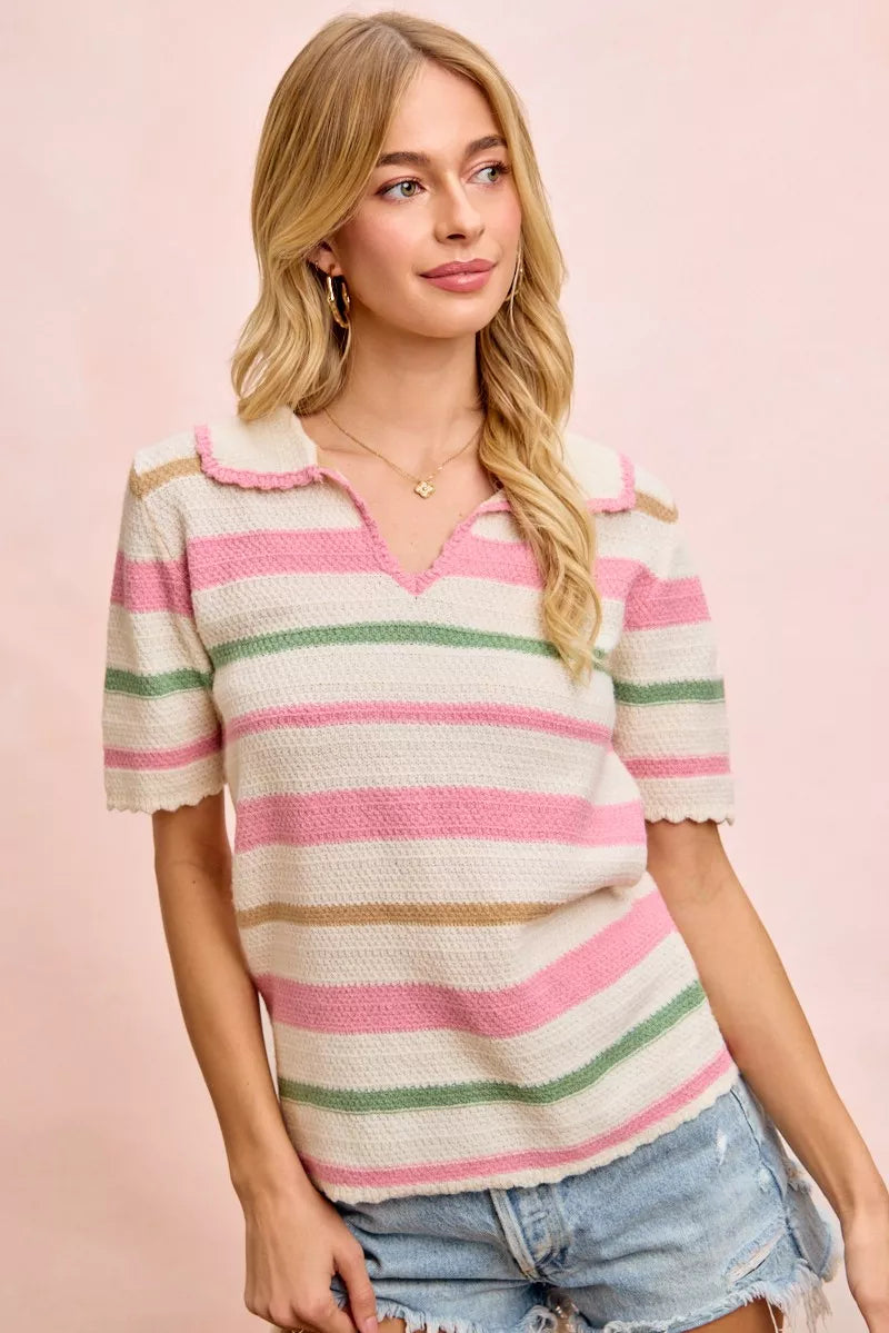 砂糖Bibiy RAVENNA TOP pink 85b98ae40661437f82a984193db171