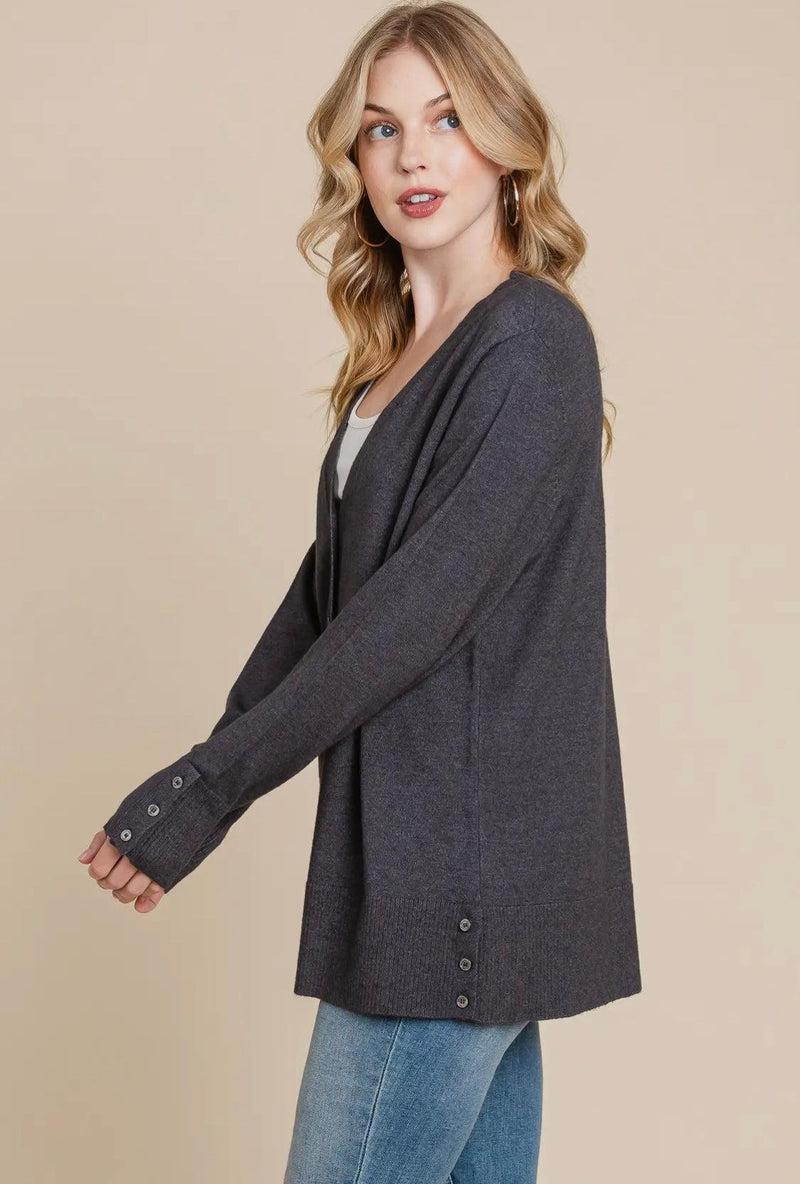 Better Than Your Basic Cardigan-130 Cardigans-Basic Cardigan, Button Up Cardigan, Layering Cardigan, Lightweight Ribbed Cardigan-[option4]-[option5]-[option6]-Womens-USA-Clothing-Boutique-Shop-Online-Clothes Minded