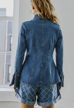 Denim Button Up With Cuffs-110 Long Sleeve Tops-Cuffed Denim Shirt, Denim Button Up, Max Retail-[option4]-[option5]-[option6]-Womens-USA-Clothing-Boutique-Shop-Online-Clothes Minded