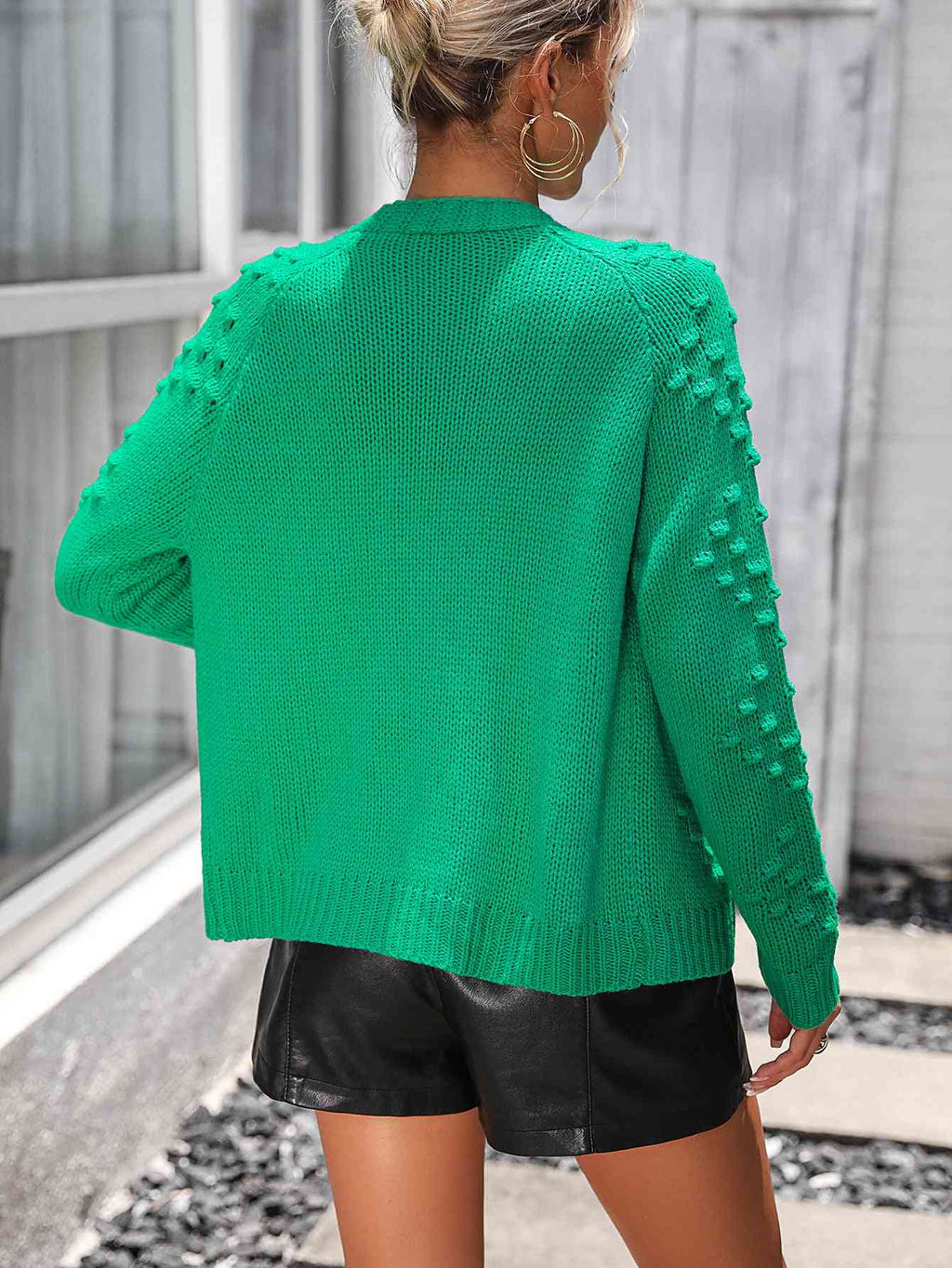 Open Front Long Sleeve Cardigan-M&Y, Ship From Overseas-Mid Green-S-[option4]-[option5]-[option6]-Womens-USA-Clothing-Boutique-Shop-Online-Clothes Minded