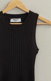 Ribbed Sweater Tank-105 Tanks and Sleeveless Tops-Black Top, Boutique Top, Ribbed Black Top, Ribbed Sweater Tank, Sleeveless Top, Spring Top, Tank Top, Top, Tops-[option4]-[option5]-[option6]-Womens-USA-Clothing-Boutique-Shop-Online-Clothes Minded