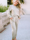 Round Neck Dropped Shoulder Top and Pants Lounge Set-Lounge Sets-Casual Sets, Comfy Set, Lounge Set, Matching Set, Ship From Overseas, SYNZ-Light Gray-S-[option4]-[option5]-[option6]-Womens-USA-Clothing-Boutique-Shop-Online-Clothes Minded