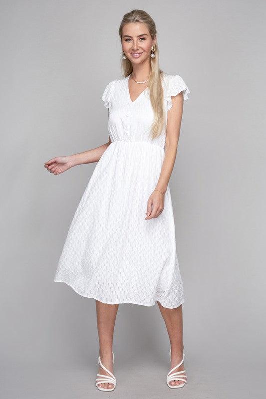 WBS V neck embroidered eyelet dress-Dresses-Casual Dresses-White-S-[option4]-[option5]-[option6]-Womens-USA-Clothing-Boutique-Shop-Online-Clothes Minded