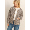 Leopard Quilted Puffer Jacket