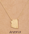 Arizona State Necklace-180 Jewelry-Arizona necklace, AZ necklace, AZ outline necklace, Great Gift, jewelry, Necklace-Gold-[option4]-[option5]-[option6]-Womens-USA-Clothing-Boutique-Shop-Online-Clothes Minded
