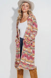 Aztec Hooded Duster-130 Cardigans-Duster, Hooded Duster-[option4]-[option5]-[option6]-Womens-USA-Clothing-Boutique-Shop-Online-Clothes Minded