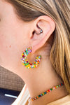 Beaded Statement Hoops-180 Jewelry-Beaded Hoops, Beaded Statement Hoops, Bold Beaded Hoops, Earrings, Hoop Earrings, Hoops, twisted hoops-Sunset-[option4]-[option5]-[option6]-Womens-USA-Clothing-Boutique-Shop-Online-Clothes Minded
