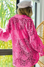BiBi Oversize Button Up Long Sleeve Lace Shacket-BiBi, Ship from USA-[option4]-[option5]-[option6]-Womens-USA-Clothing-Boutique-Shop-Online-Clothes Minded