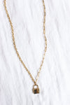 Birch Necklace-180 Jewelry-Birch Necklace, Gold Lock Necklace, Lock Necklace, Necklace-[option4]-[option5]-[option6]-Womens-USA-Clothing-Boutique-Shop-Online-Clothes Minded