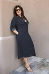 Black Polka Dot Shirtdress-150 Dresses-Dress, Max Retail, sale, Sale Dress-Small-[option4]-[option5]-[option6]-Womens-USA-Clothing-Boutique-Shop-Online-Clothes Minded