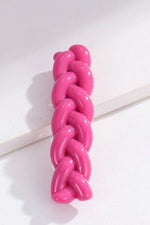 Braided Style Barrette-Apparel & Accessories-hair clip, Ken, Ship From Overseas-Hot Pink-One Size-[option4]-[option5]-[option6]-Womens-USA-Clothing-Boutique-Shop-Online-Clothes Minded