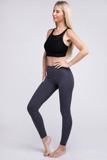 Butter Soft Basic Full Length Leggings-Contemporary, FashionGo Dropshipping, Full, High Waisted, Leggings, Solid-[option4]-[option5]-[option6]-Womens-USA-Clothing-Boutique-Shop-Online-Clothes Minded