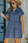 Button Front Raw Hem Denim Dress-Dresses-Dark Blue-S-[option4]-[option5]-[option6]-Womens-USA-Clothing-Boutique-Shop-Online-Clothes Minded