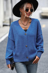 Button-Up Dropped Shoulder Cardigan-Cardigans-M&Y, Ship From Overseas-Cobalt Blue-S-[option4]-[option5]-[option6]-Womens-USA-Clothing-Boutique-Shop-Online-Clothes Minded