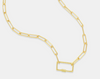 Chain Link Gold Necklace-180 Jewelry-Carabiner Necklace, Gold Carabiner Necklace, Gold Necklace, Necklace, Necklaces-[option4]-[option5]-[option6]-Womens-USA-Clothing-Boutique-Shop-Online-Clothes Minded