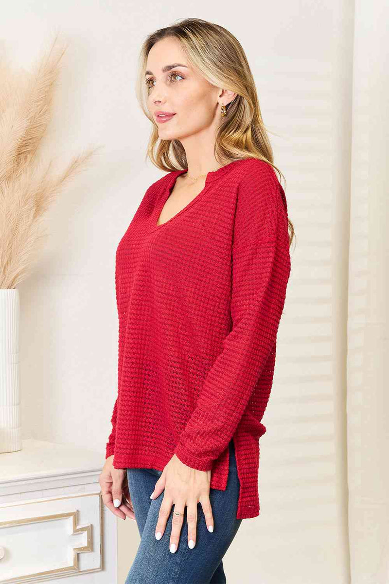 Culture Code Full Size Wide Notch Relax Top-Culture Code, Ship from USA-[option4]-[option5]-[option6]-Womens-USA-Clothing-Boutique-Shop-Online-Clothes Minded