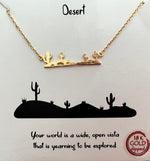 Desert Scene Necklace-180 Jewelry-Accessories, cactus bar necklace, Desert Necklace, desert scene gold pendant necklace, desert scene necklace, desert scene silver pendant necklace, jewelry, Max Retail, Pink Collection-Gold-[option4]-[option5]-[option6]-Womens-USA-Clothing-Boutique-Shop-Online-Clothes Minded