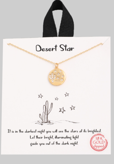 Desert Star Necklace-180 Jewelry-Cactus Necklace, Desert Star Necklace, Jewelry, Max Retail, Necklace-[option4]-[option5]-[option6]-Womens-USA-Clothing-Boutique-Shop-Online-Clothes Minded
