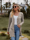 Double Take Ribbed Button-Up Cardigan with Pockets-Double Take, Ship from USA-Khaki-S-[option4]-[option5]-[option6]-Womens-USA-Clothing-Boutique-Shop-Online-Clothes Minded