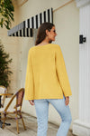 Drop Shoulder V-Neck Knit Pullover-Shirts & Tops-lime-[option4]-[option5]-[option6]-Womens-USA-Clothing-Boutique-Shop-Online-Clothes Minded