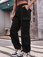 Elastic Waist Cargo Pants-Bottoms-Bottoms, Cargo Pants, M.F, Ship From Overseas-[option4]-[option5]-[option6]-Womens-USA-Clothing-Boutique-Shop-Online-Clothes Minded