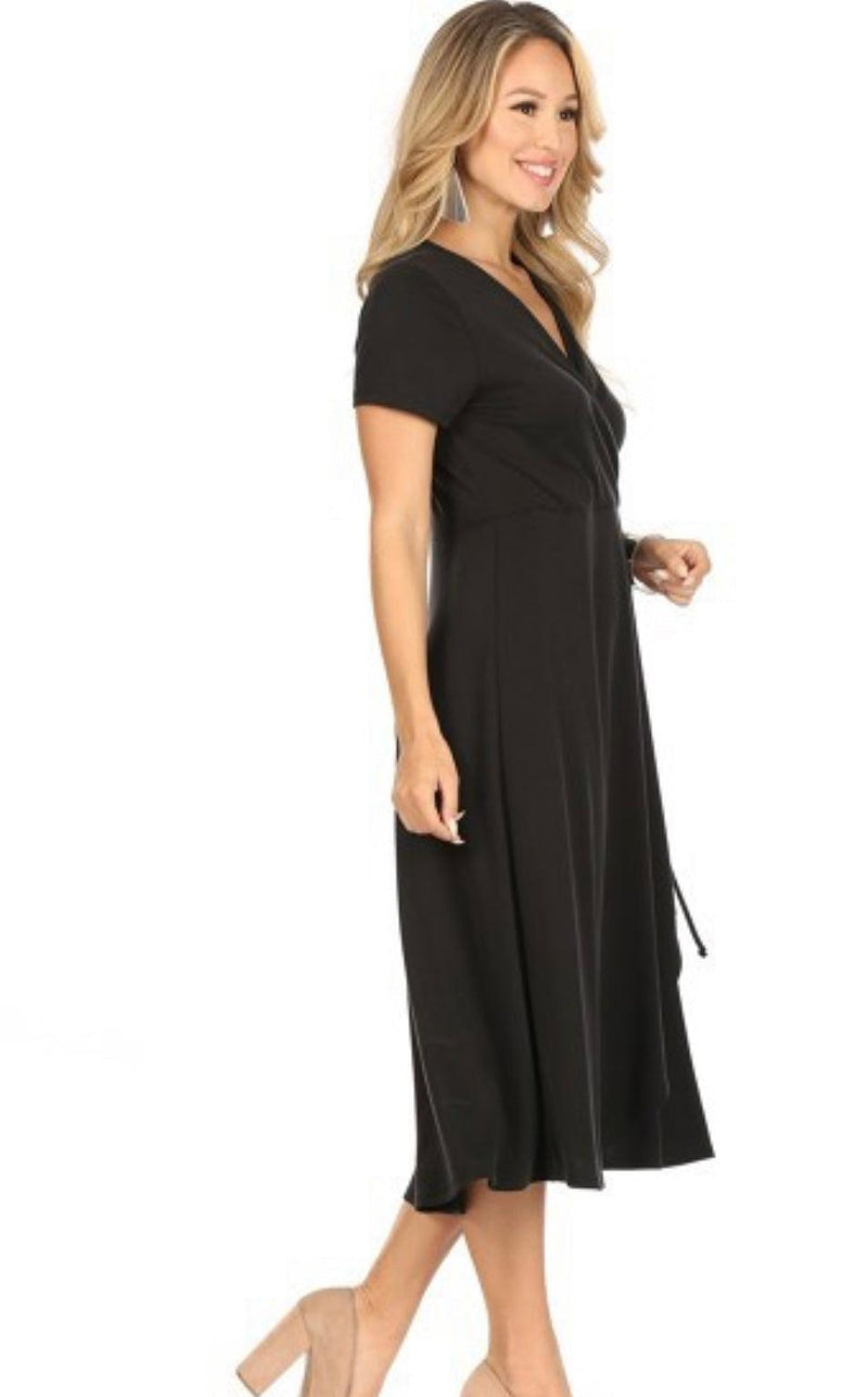 Elegant Black Dress-150 Dresses-Black Dress, Easy Black Dress, Elegant Black Dress, Essential Black Dress, Knit Black Dress, Knit Little Black Dress, Little Black Dress, Max Retail, Staple Black Dress-[option4]-[option5]-[option6]-Womens-USA-Clothing-Boutique-Shop-Online-Clothes Minded