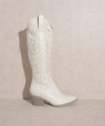 Embroidered Tall Boot-Shoes-Boots, Western Boots-WHITE-6-[option4]-[option5]-[option6]-Womens-USA-Clothing-Boutique-Shop-Online-Clothes Minded