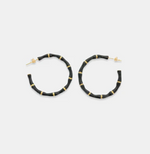 Enamel Bamboo Hoops-180 Jewelry-earrings, Hoops, Max Retail-Black-[option4]-[option5]-[option6]-Womens-USA-Clothing-Boutique-Shop-Online-Clothes Minded