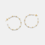 Enamel Bamboo Hoops-180 Jewelry-earrings, Hoops, Max Retail-White-[option4]-[option5]-[option6]-Womens-USA-Clothing-Boutique-Shop-Online-Clothes Minded