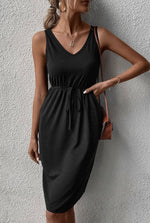 Essential Dress-150 Dresses-Black Knit Dress, Comfy Dress, Essential Dress, Knit Dress, Max Retail, sale, Sale Dress, Tank Dress-Large-Black-[option4]-[option5]-[option6]-Womens-USA-Clothing-Boutique-Shop-Online-Clothes Minded