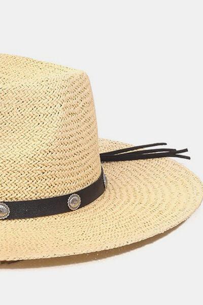 Fame Belt Strap Straw Hat-Fame Accessories, Ship from USA-IV-One Size-[option4]-[option5]-[option6]-Womens-USA-Clothing-Boutique-Shop-Online-Clothes Minded