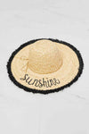Fame Sunshine Straw Fringe Hat-Fame Accessories, Ship from USA-Black-One Size-[option4]-[option5]-[option6]-Womens-USA-Clothing-Boutique-Shop-Online-Clothes Minded