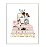 Fashionista Wall Decor-Fashion books with perfume and makeup brushes on top 10x15-[option4]-[option5]-[option6]-Womens-USA-Clothing-Boutique-Shop-Online-Clothes Minded