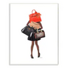 Fashionista Wall Decor-fashionista wall art, Max Retail, wall decor-Fashionista carrying bags 13x19-[option4]-[option5]-[option6]-Womens-USA-Clothing-Boutique-Shop-Online-Clothes Minded