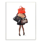 Fashionista Wall Decor-Fashionista carrying bags 13x19-[option4]-[option5]-[option6]-Womens-USA-Clothing-Boutique-Shop-Online-Clothes Minded