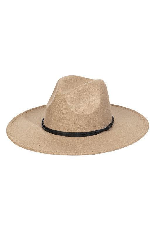 Felt Rancher Hat-190 Accessories-Felt Rancher Hat, Heather Gray Rancher Hat, Max Retail, Rancher Hat, Tan Rancher Hat-Tan-[option4]-[option5]-[option6]-Womens-USA-Clothing-Boutique-Shop-Online-Clothes Minded