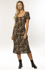 Floral Fitted Midi Dress-150 Dresses-Floral Dress, Max Retail, sale, Sale Dress-[option4]-[option5]-[option6]-Womens-USA-Clothing-Boutique-Shop-Online-Clothes Minded