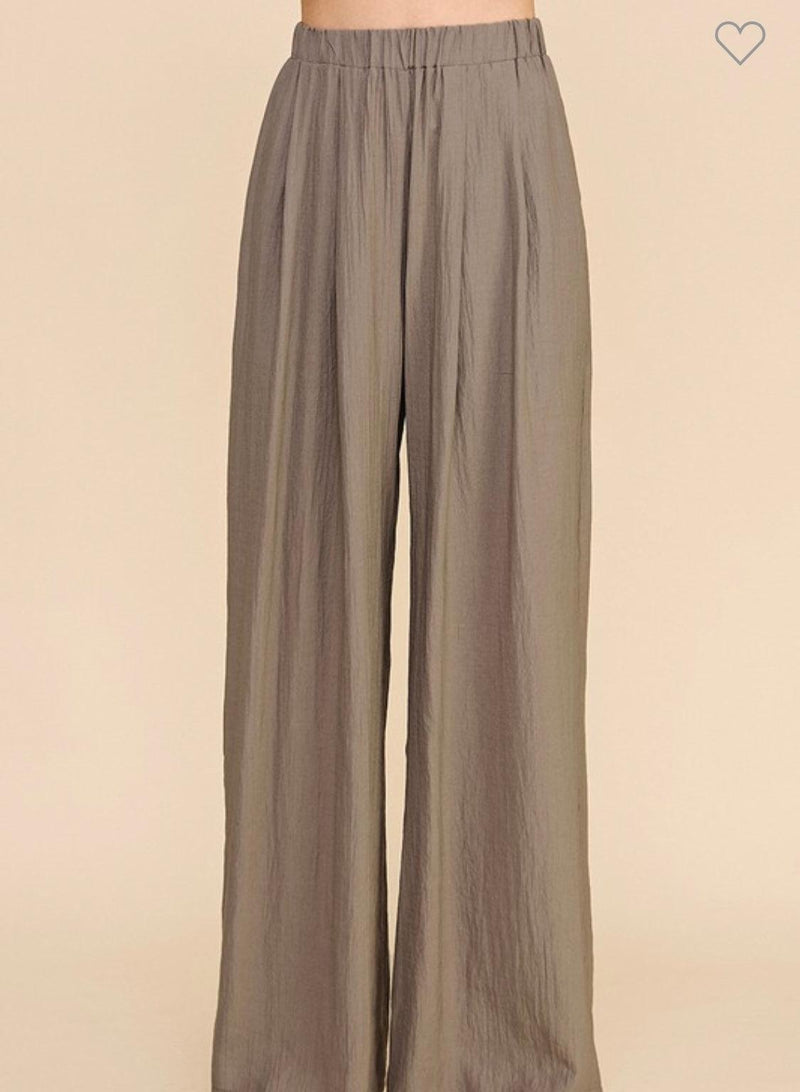 Flowy Textured Elastic Waist Pants-160 Bottoms-Elastic Waist Pants, Flowy Textured Elastic Waist Pants, Max Retail, Pants-[option4]-[option5]-[option6]-Womens-USA-Clothing-Boutique-Shop-Online-Clothes Minded