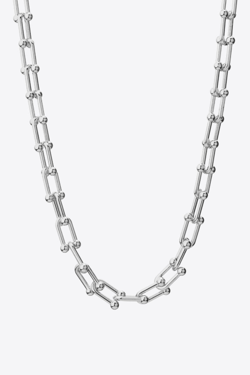 Fun Day Ahead Alloy Chain Necklace-H.C, Ship From Overseas-Silver-One Size-[option4]-[option5]-[option6]-Womens-USA-Clothing-Boutique-Shop-Online-Clothes Minded