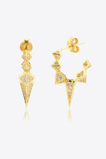 Geometric Zircon Decor 925 Sterling Silver Earrings-Dangle & Drop Earrings-Earrings, Gold Earrings, KIKICHICC, Ship From Overseas, Shipping Delay 09/29/2023 - 10/04/2023, Sparkle Earrings-Gold/White-One Size-[option4]-[option5]-[option6]-Womens-USA-Clothing-Boutique-Shop-Online-Clothes Minded