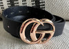 Gold Buckle Black Belt-190 Accessories-Belt, Black Belt, GG Belt, Max Retail-[option4]-[option5]-[option6]-Womens-USA-Clothing-Boutique-Shop-Online-Clothes Minded