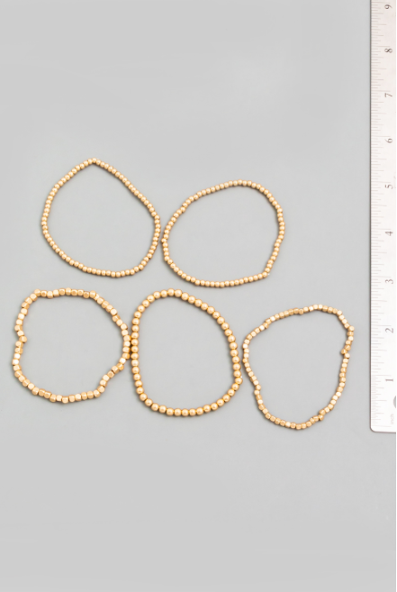 Gold Nugget Bracelet-180 Jewelry-Bracelet, Gold Nugget Bracelet, Gold Nugget Bracelet Set, Gold Stretch Bracelet, Max Retail-[option4]-[option5]-[option6]-Womens-USA-Clothing-Boutique-Shop-Online-Clothes Minded