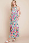 Groovy Floral Maxi Dress-150 Dresses-Bold Color Maxi Dress, Boutique Maxi Dress, Colorful Maxi Dress, Floral Knit Maxi Dress, Floral Maxi Dress, Groovy Floral Maxi Dress, Knit Maxi Dress, Max Retail, Maxi Dress, Patterned Maxi Dress, sale, Sale Dress-[option4]-[option5]-[option6]-Womens-USA-Clothing-Boutique-Shop-Online-Clothes Minded