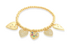 Heart Gold Stretch Bracelet-180 Jewelry-Bracelet, Bracelets, Gold Bracelet, Gold Stretch Bracelet, Stretch Bracelet-[option4]-[option5]-[option6]-Womens-USA-Clothing-Boutique-Shop-Online-Clothes Minded