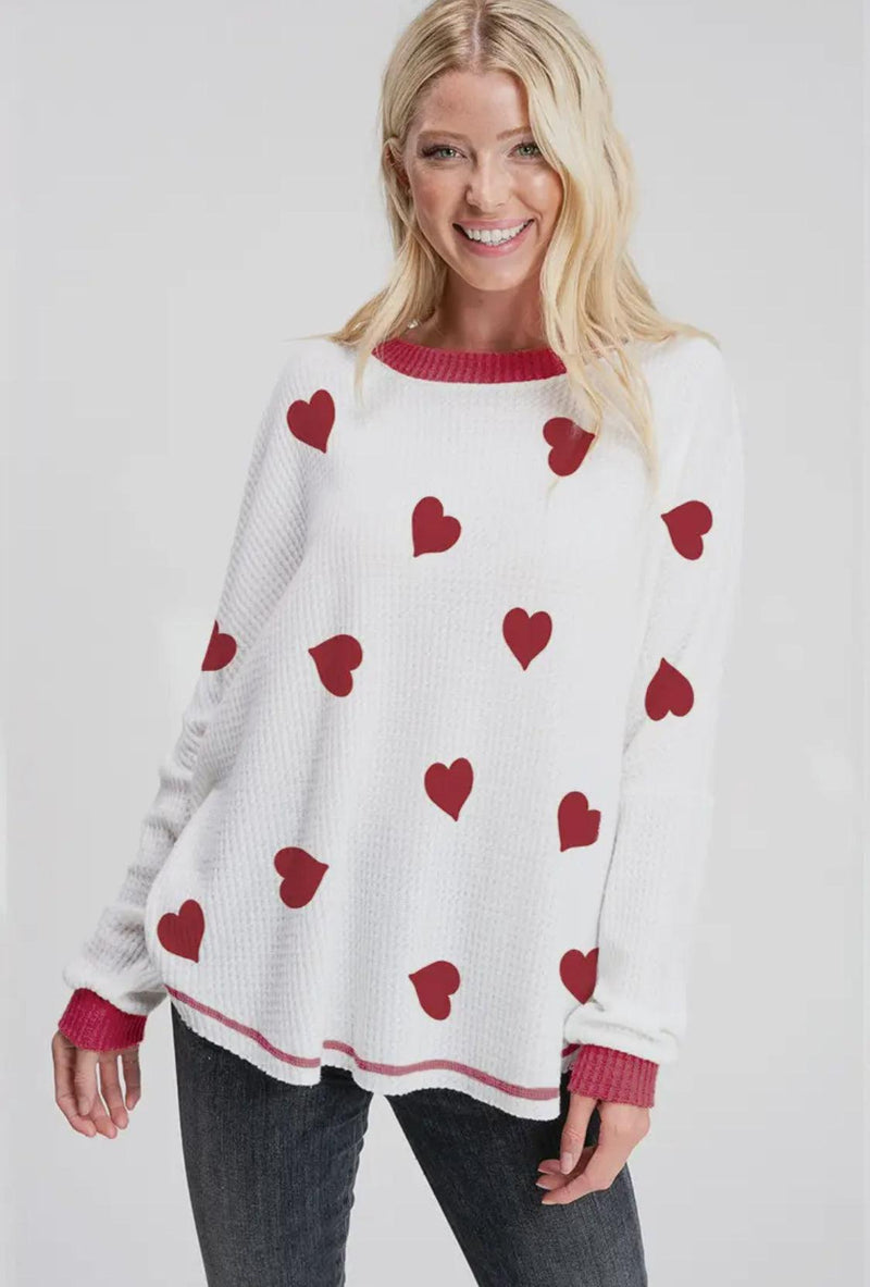 Hearts Top-110 Long Sleeve Tops-Heart Top, Tops, Valentines Top-Small-Red Hearts-[option4]-[option5]-[option6]-Womens-USA-Clothing-Boutique-Shop-Online-Clothes Minded