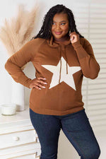 Heimish Full Size Star Graphic Hooded Sweater-Heimish, Ship from USA-[option4]-[option5]-[option6]-Womens-USA-Clothing-Boutique-Shop-Online-Clothes Minded