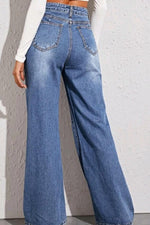 High Waist Wide Leg Jeans-Jeans-Jeans, Ship From Overseas, Shipping Delay 09/29/2023 - 10/02/2023, X@Y@K-[option4]-[option5]-[option6]-Womens-USA-Clothing-Boutique-Shop-Online-Clothes Minded