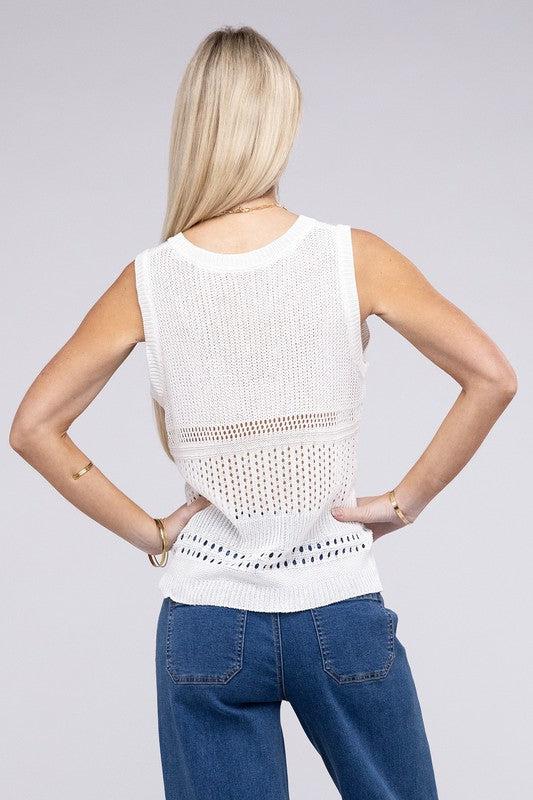 Hole Knitted Vest-Sweater Vests-[option4]-[option5]-[option6]-Womens-USA-Clothing-Boutique-Shop-Online-Clothes Minded