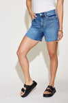 Judy Blue Full Size High Waist Slim Denim Shorts-Judy Blue, Ship from USA-[option4]-[option5]-[option6]-Womens-USA-Clothing-Boutique-Shop-Online-Clothes Minded