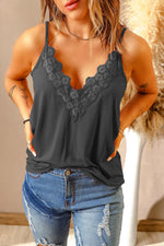 Lace Trim V-Neck Cami Top-Shirts & Tops-trendsi express event ends at 03/31/2023-[option4]-[option5]-[option6]-Womens-USA-Clothing-Boutique-Shop-Online-Clothes Minded